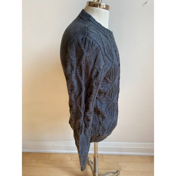 WEATHERPROOF Vintage BNWOT Cable Knit Gray Pullover Sweater Sz Small - Picture 2 of 5